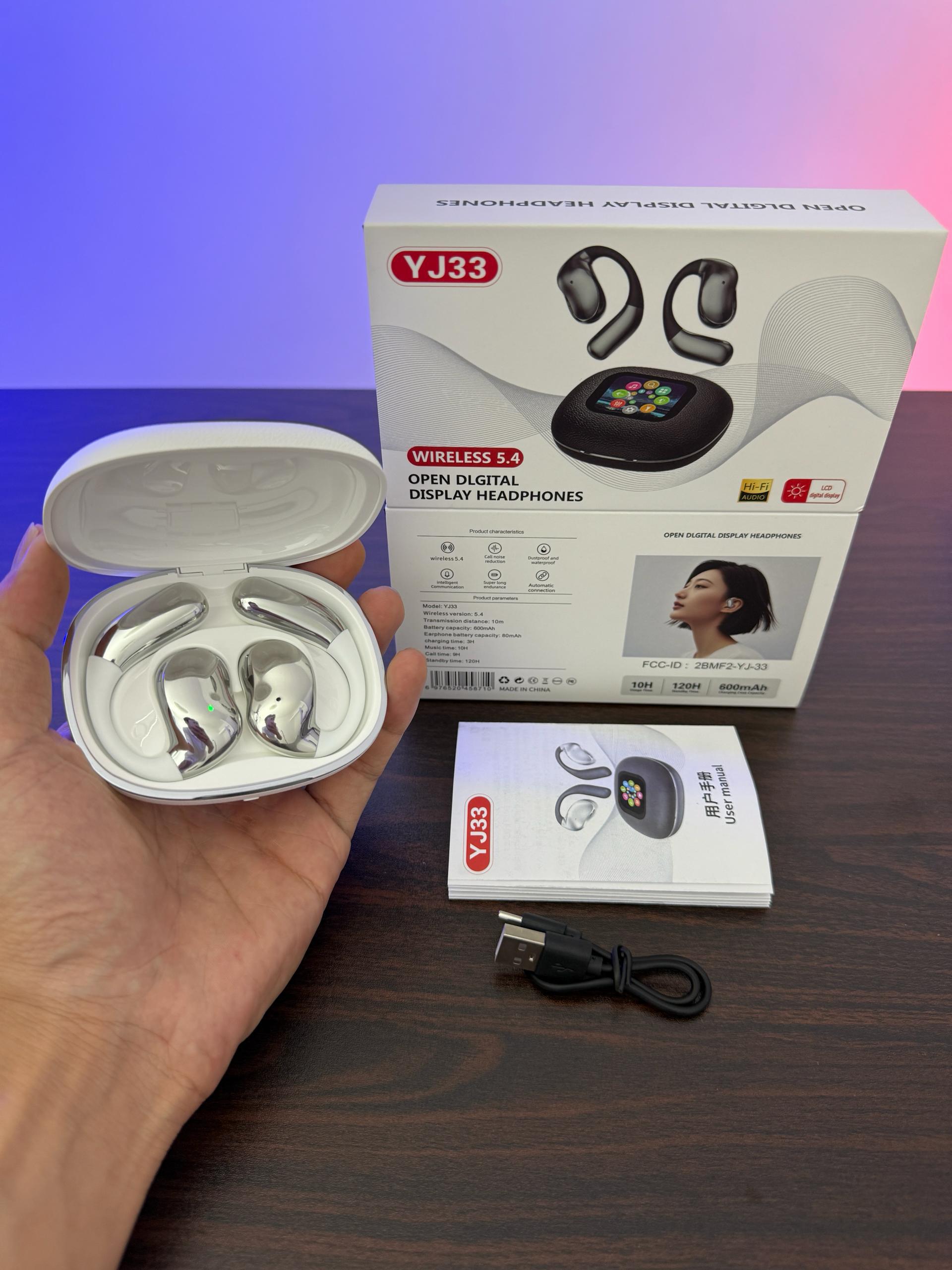 Écouteurs sans fil YJ33 Open Digital Display