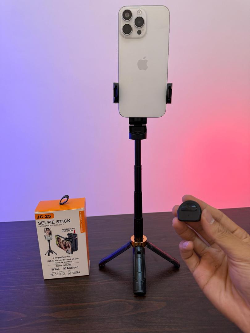6. JC-25 Selfie Stick (360° Rotation)