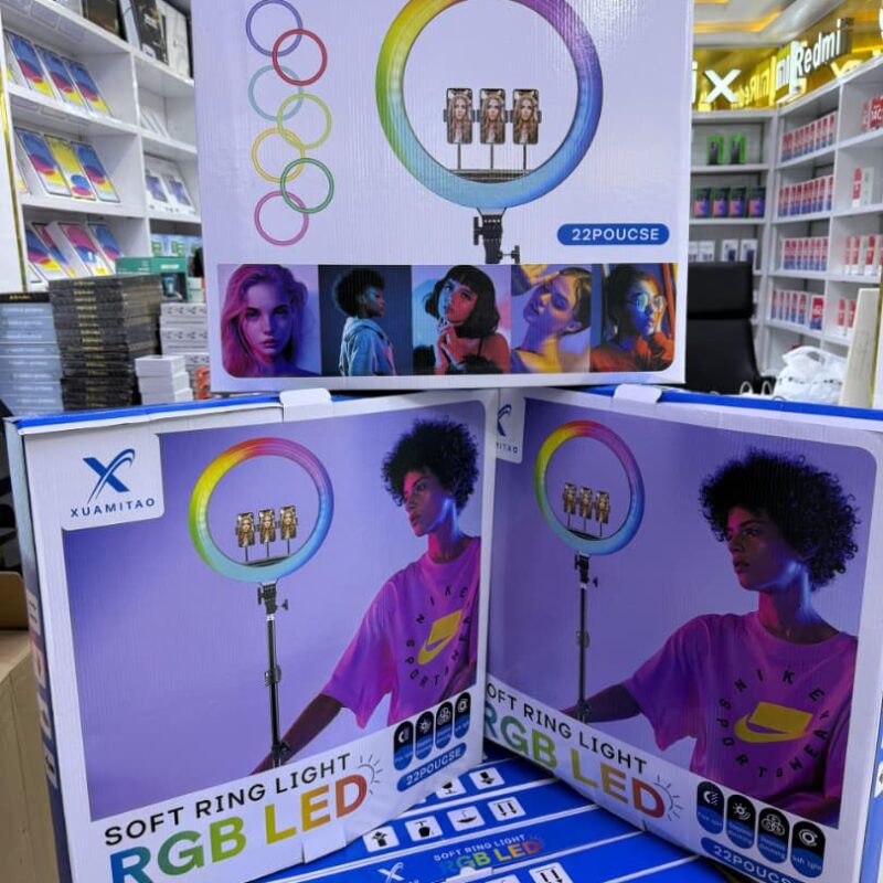 Soft Ring Light RGB LED – 22 pouces