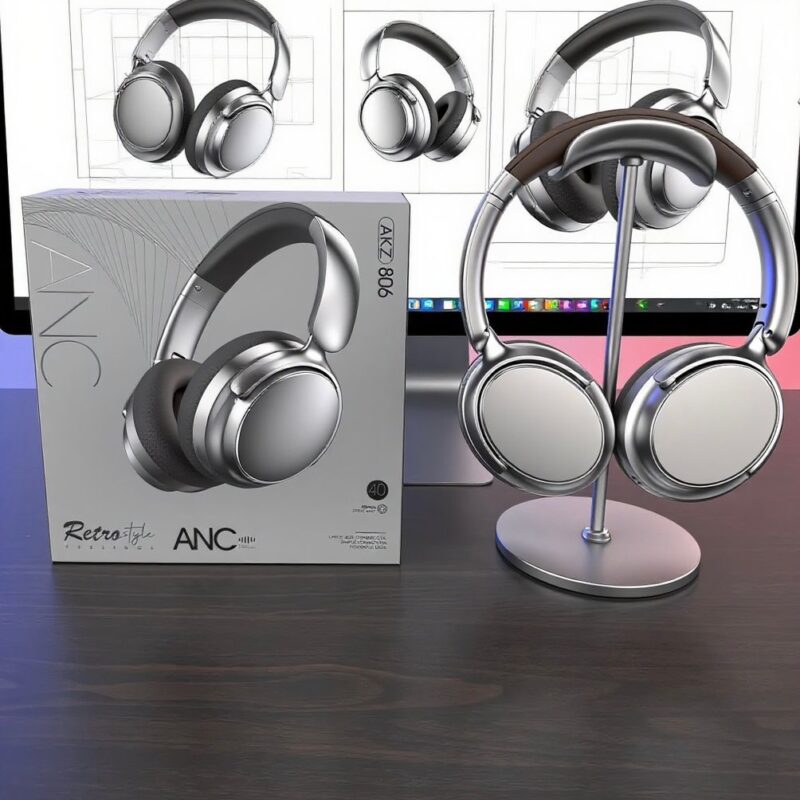 Casque Bluetooth AKZ 806 Retro Style (ANC)