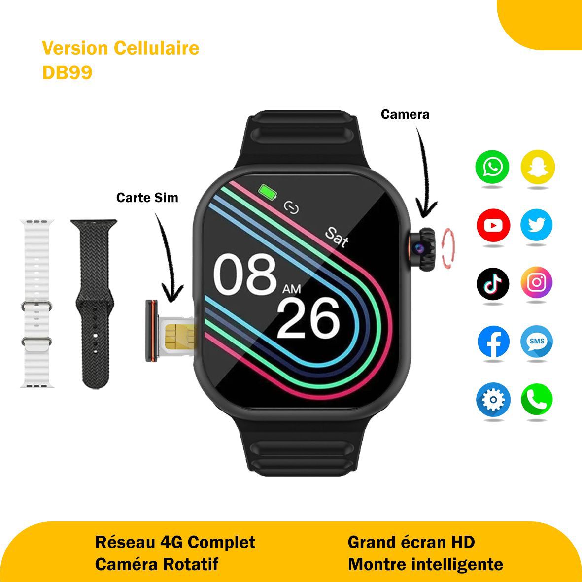 Montre connectée DB99 (Cellular Version) – Image 5
