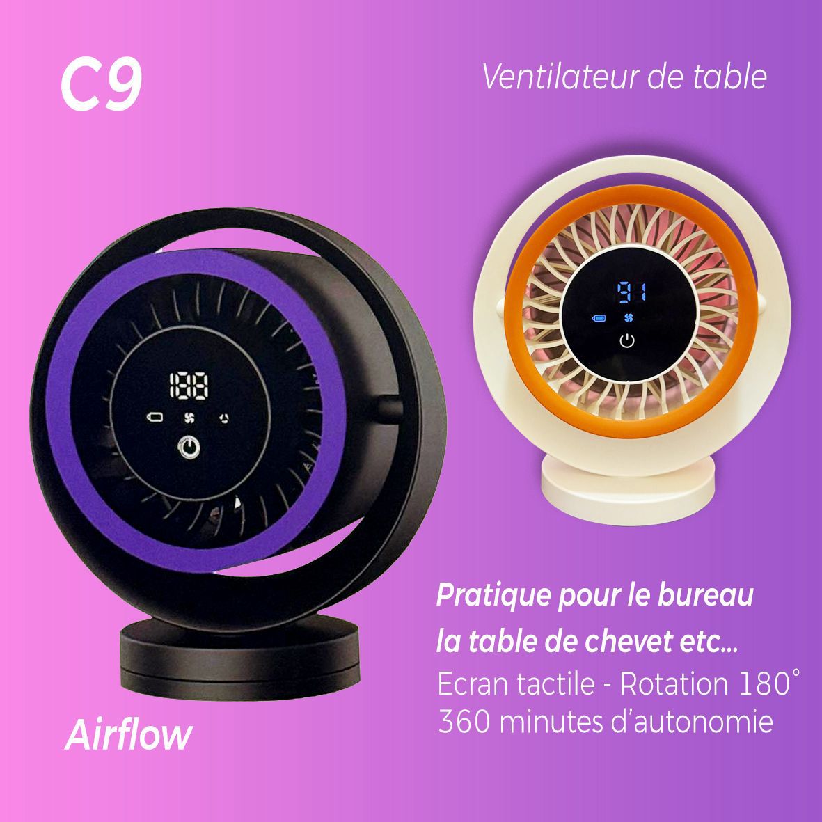 Mini ventilateur C10 & C9